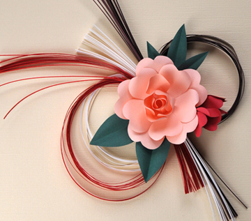 お正月の花かざり作品