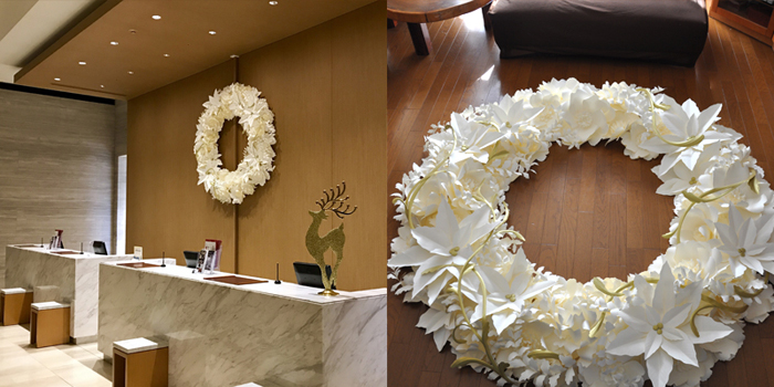 クリスマスリースやまもとえみこ作品