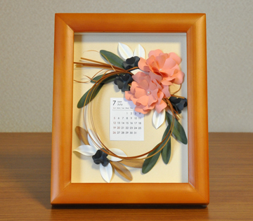 花のカレンダーフレーム